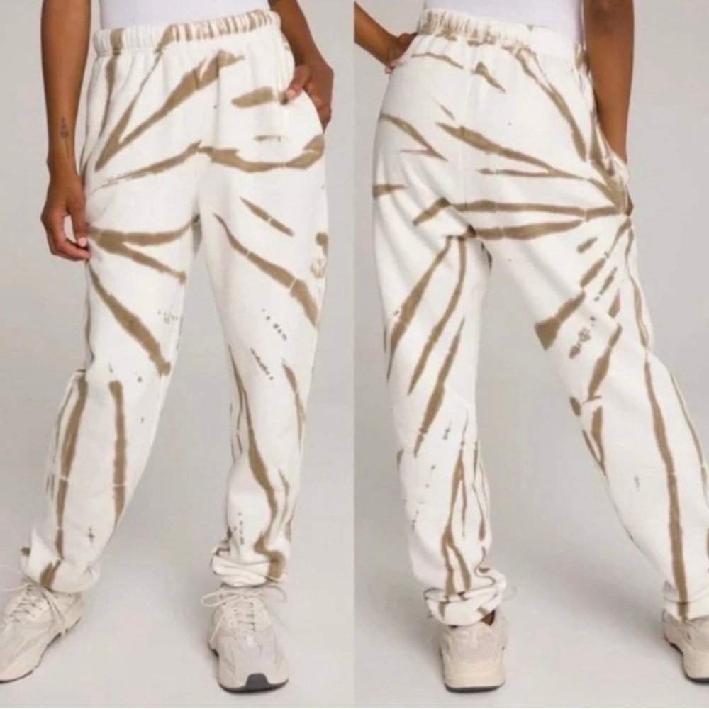Good American Beige Brown Tie Dye Sweatpants Size XL